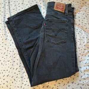 Levi's Ribcage Straight Faded Black 27 Jeans